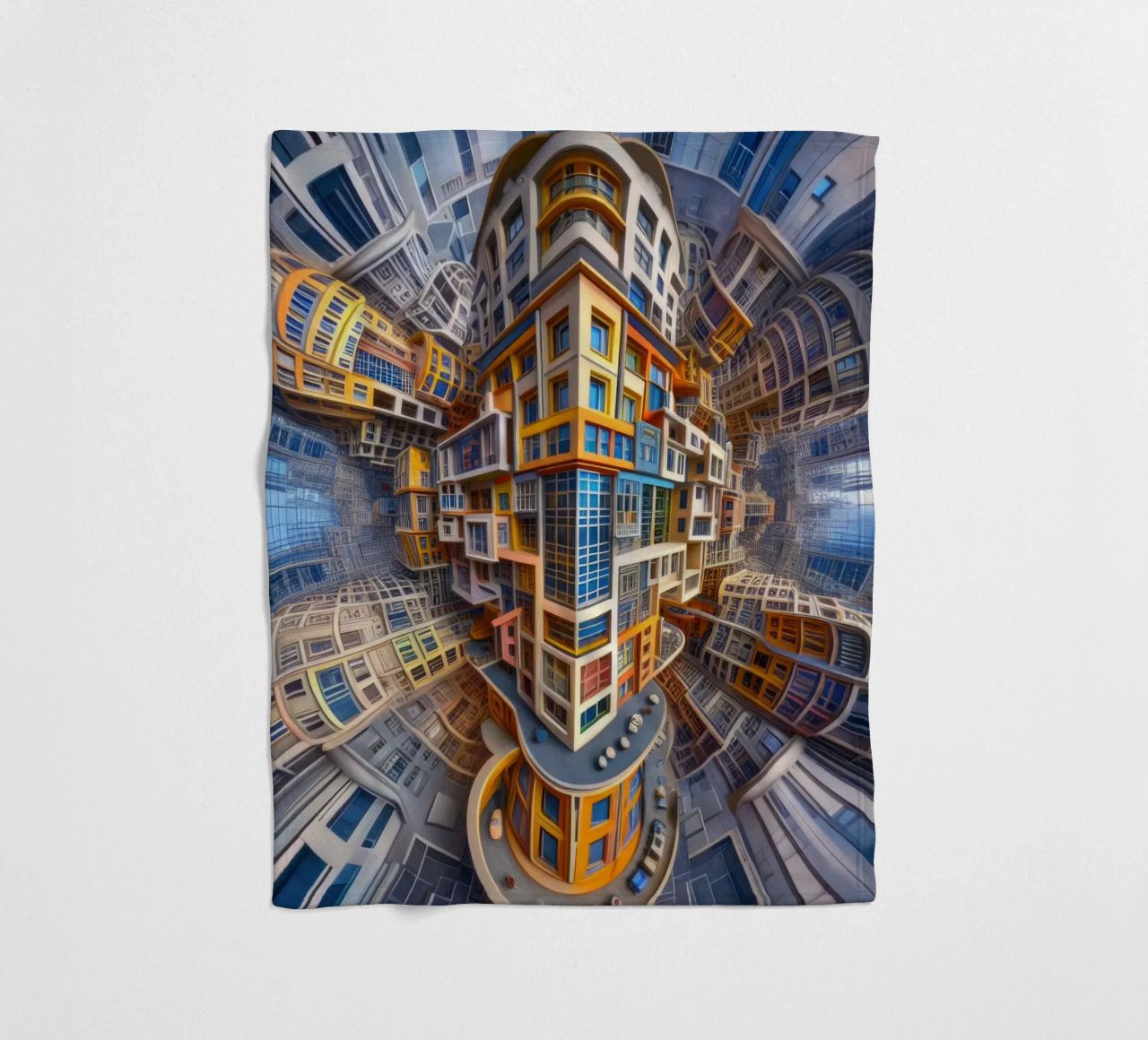 Sphere 053 - Futuristic Building Design With Vibrant Colors coperta in pile da Spheres
