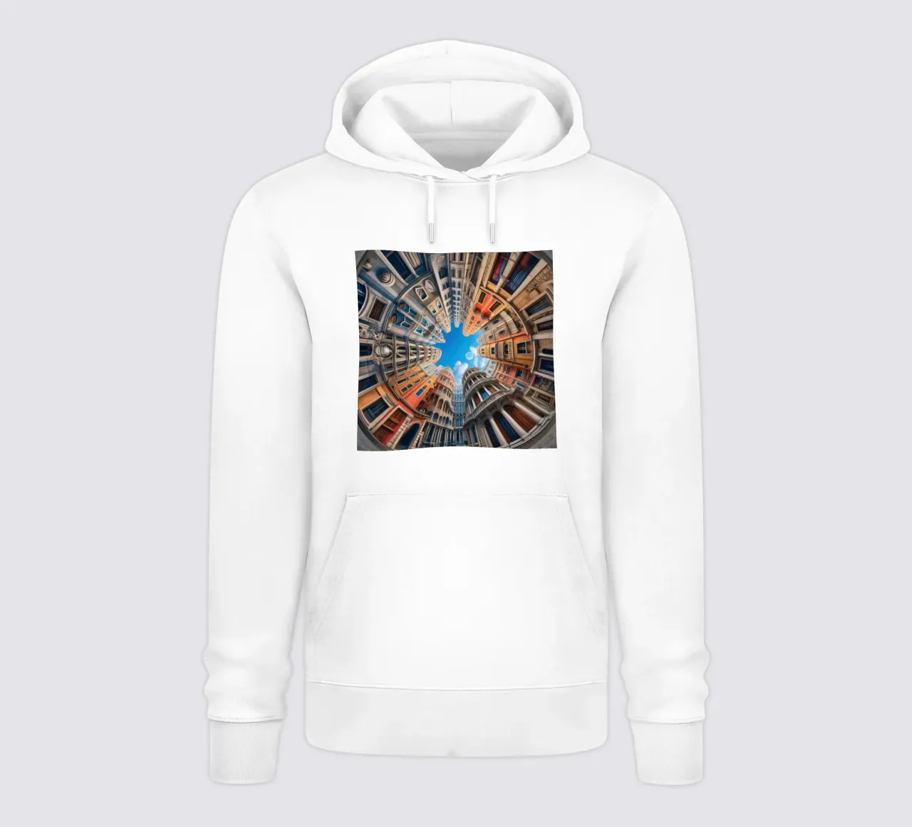 Sphere 054 - Circular Urban Skyline sudadera con capucha de Spheres