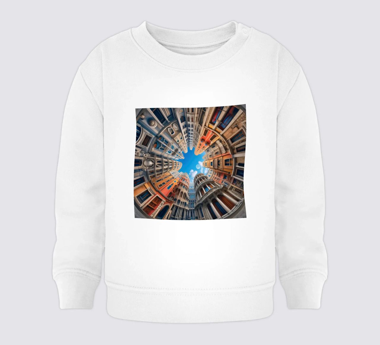 Sphere 054 - Circular Urban Skyline felpa neonato da Spheres