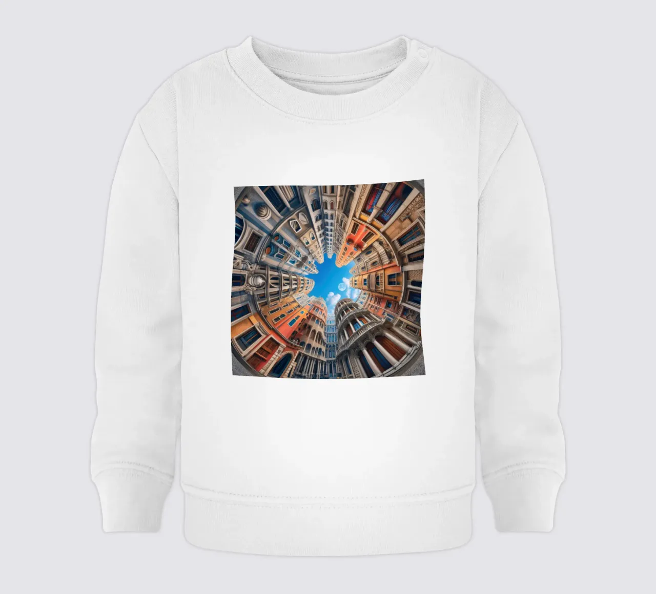 Sphere 054 - Circular Urban Skyline felpa neonato da Spheres