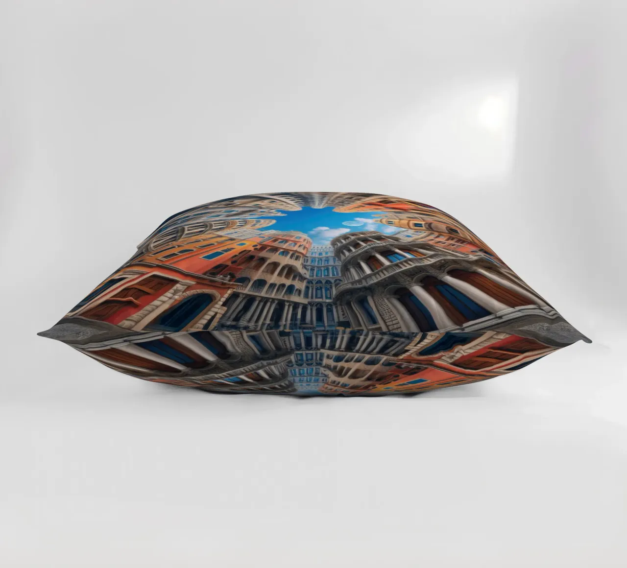 Sphere 054 - Circular Urban Skyline cuscino da Spheres