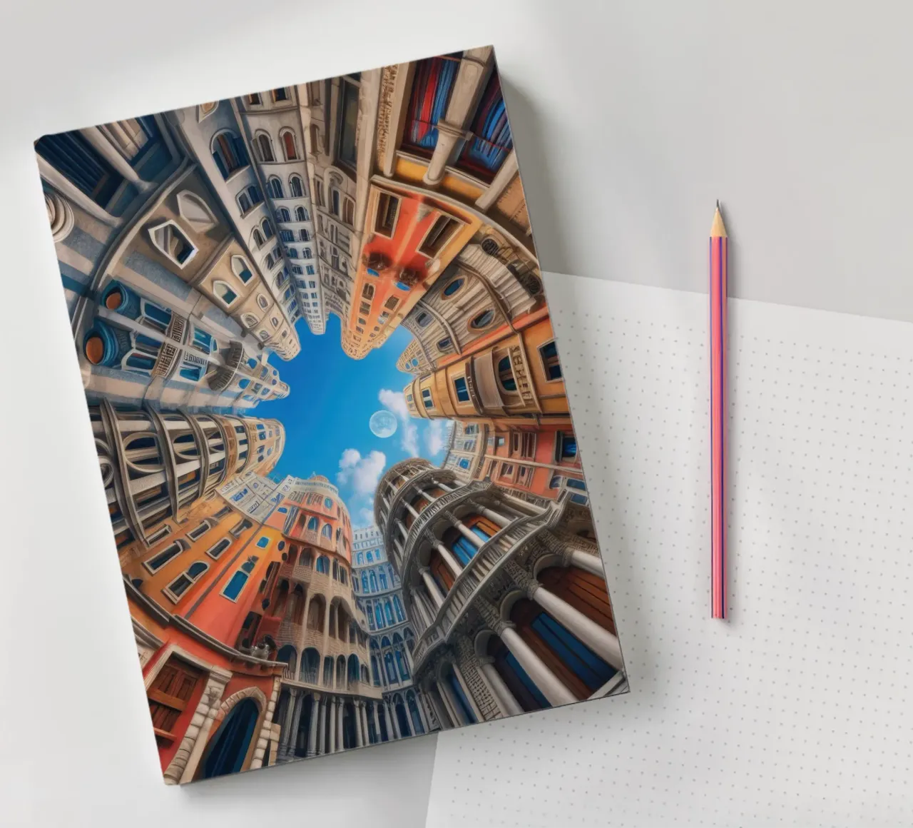 Sphere 054 - Circular Urban Skyline carnet de notes de Spheres