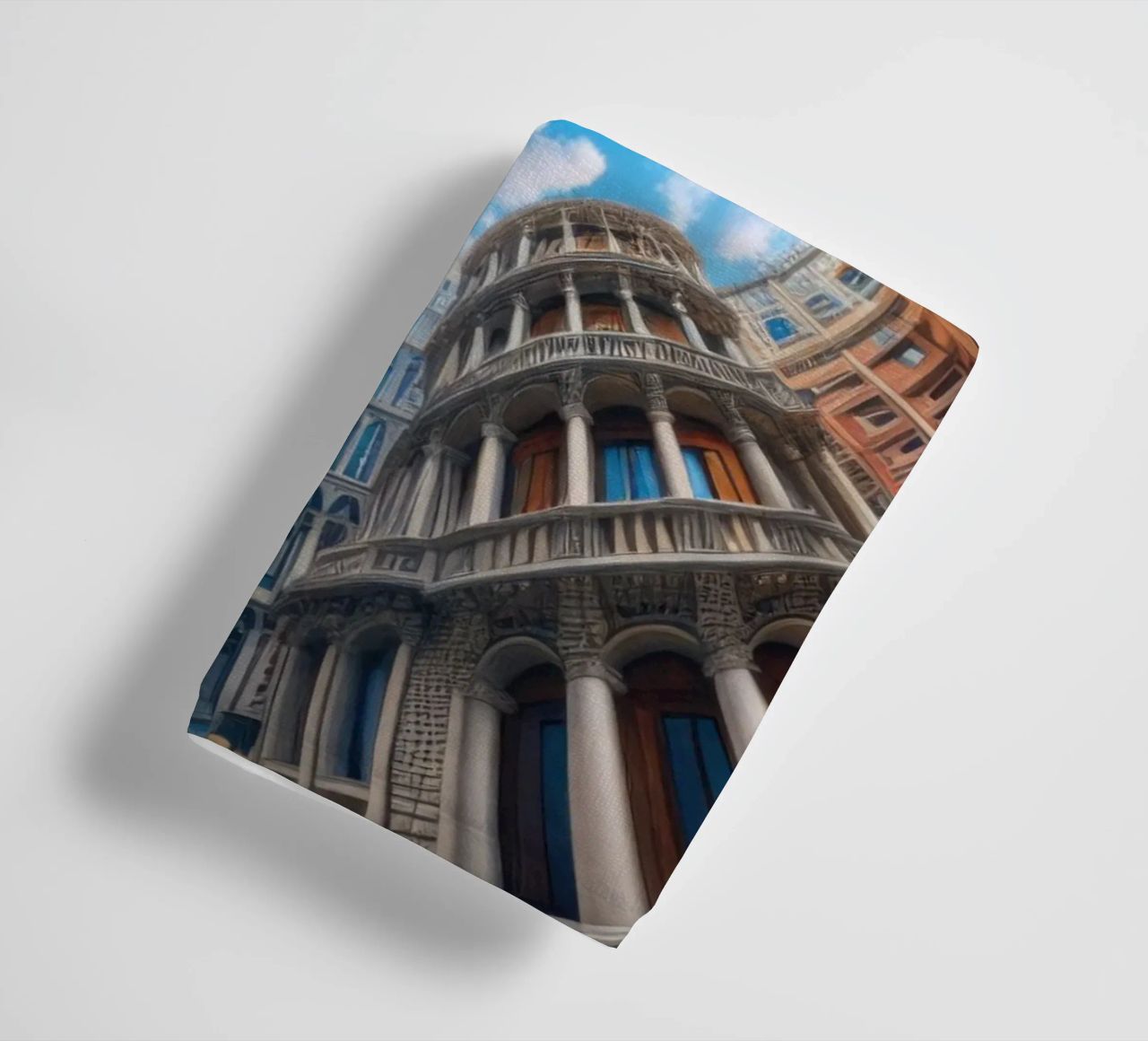 Sphere 054 - Circular Urban Skyline towel by Spheres