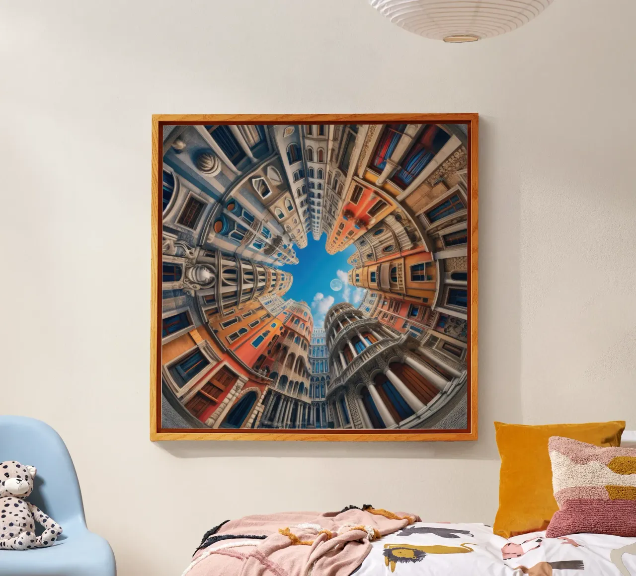 Sphere 054 - Circular Urban Skyline plexiglass da Spheres