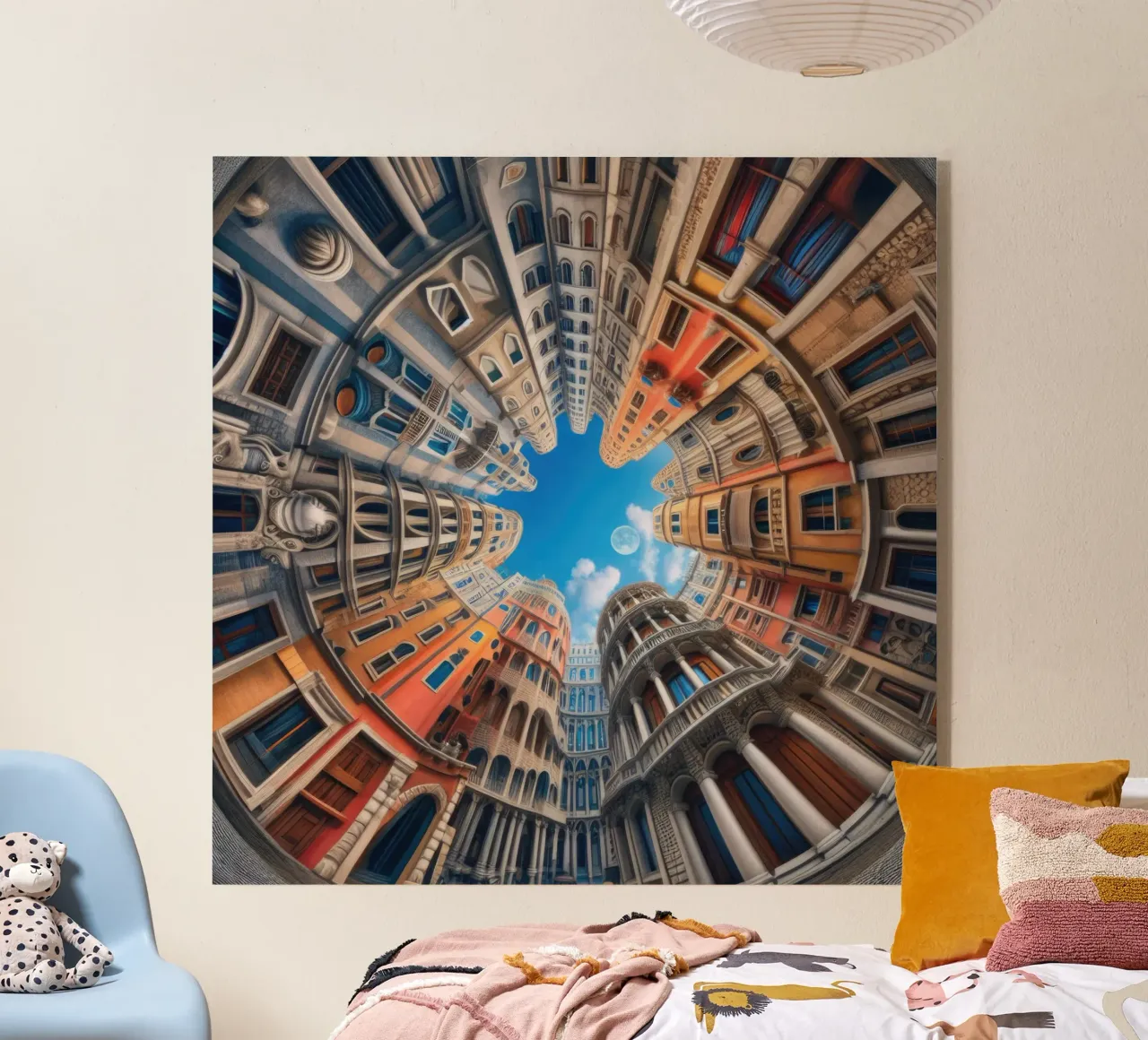 Sphere 054 - Circular Urban Skyline plexiglass da Spheres