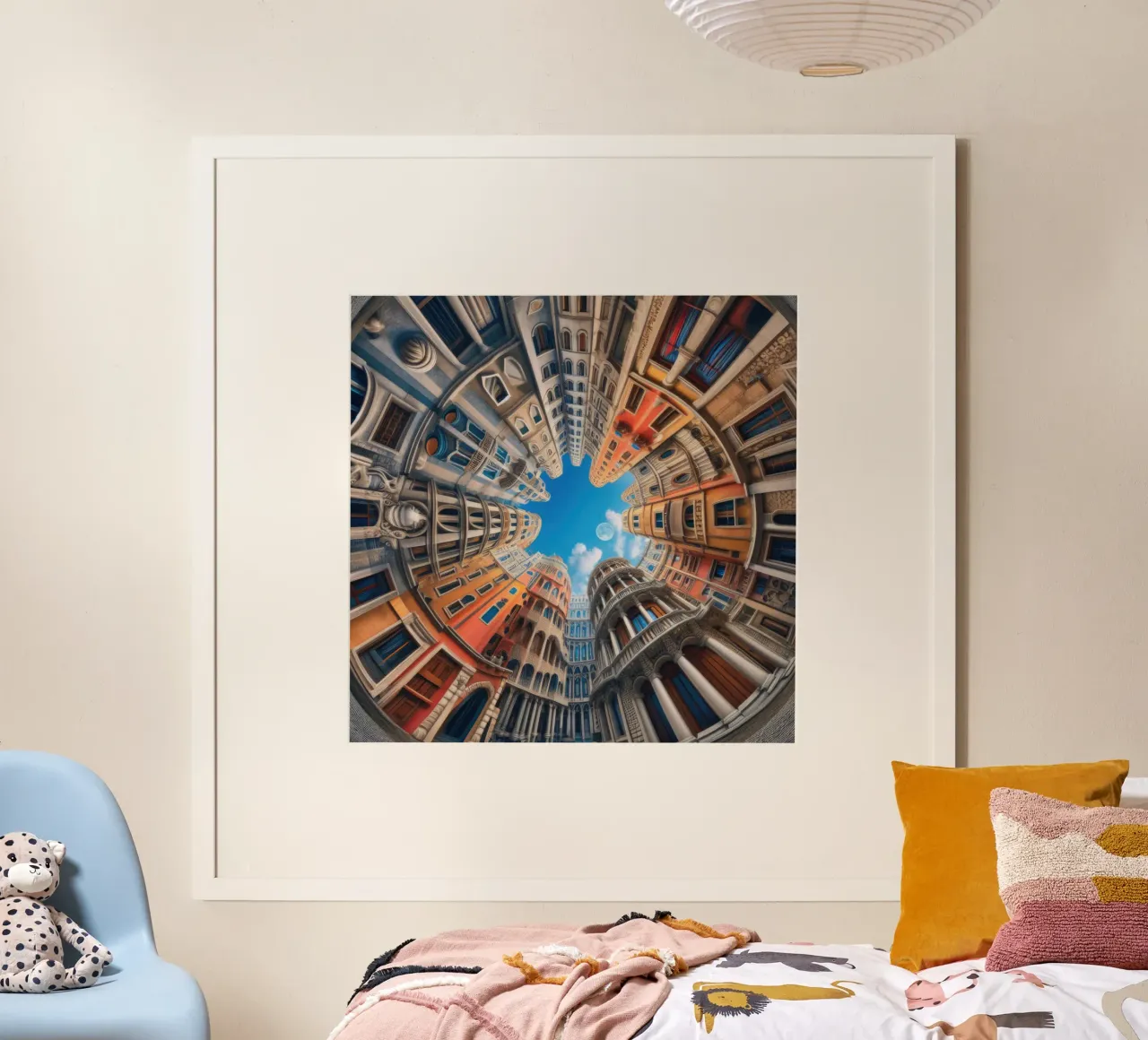Sphere 054 - Circular Urban Skyline poster da Spheres