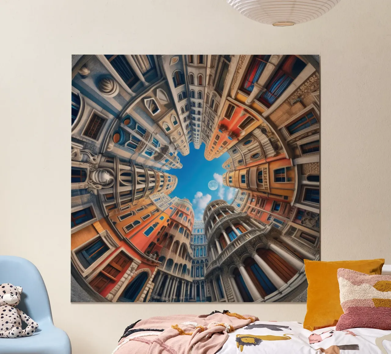 Sphere 054 - Circular Urban Skyline poster da Spheres