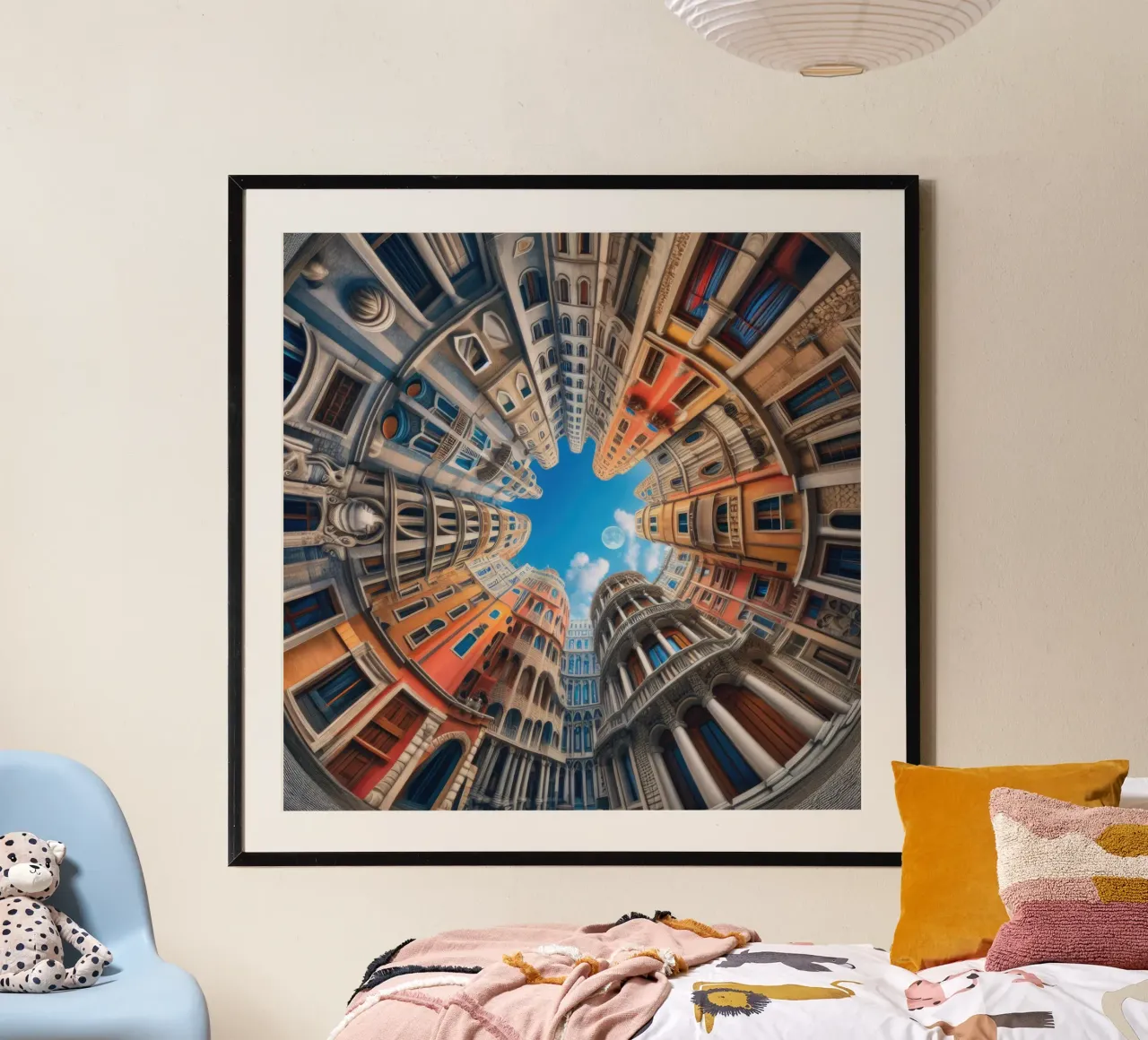 Sphere 054 - Circular Urban Skyline poster da Spheres