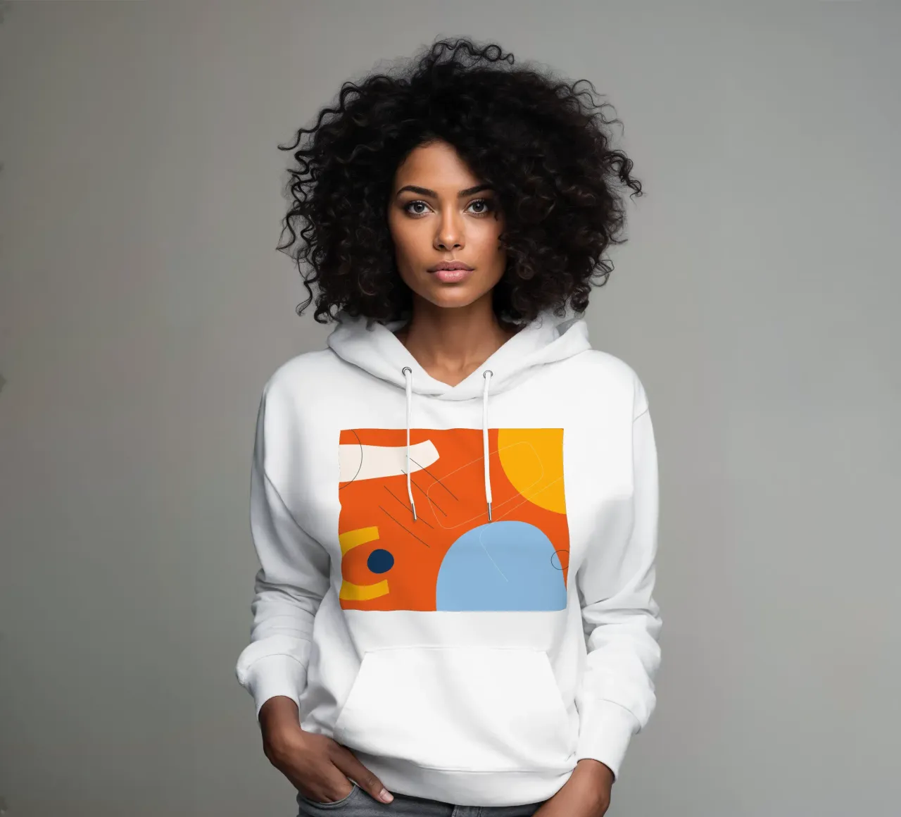 Esplosione astratta di colori - Design moderno felpa con cappuccio da Whole©