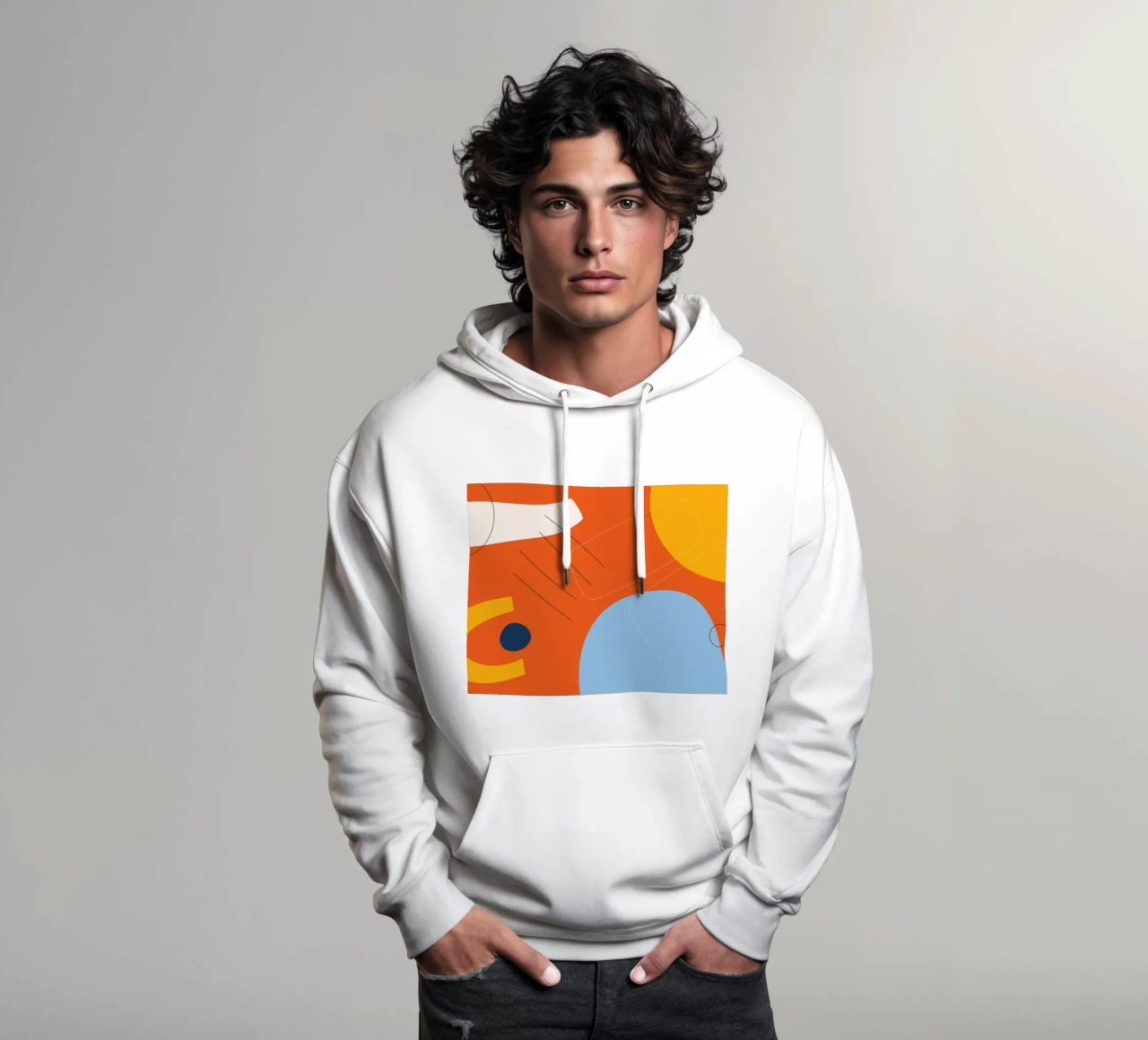 Esplosione astratta di colori - Design moderno felpa con cappuccio da Whole©