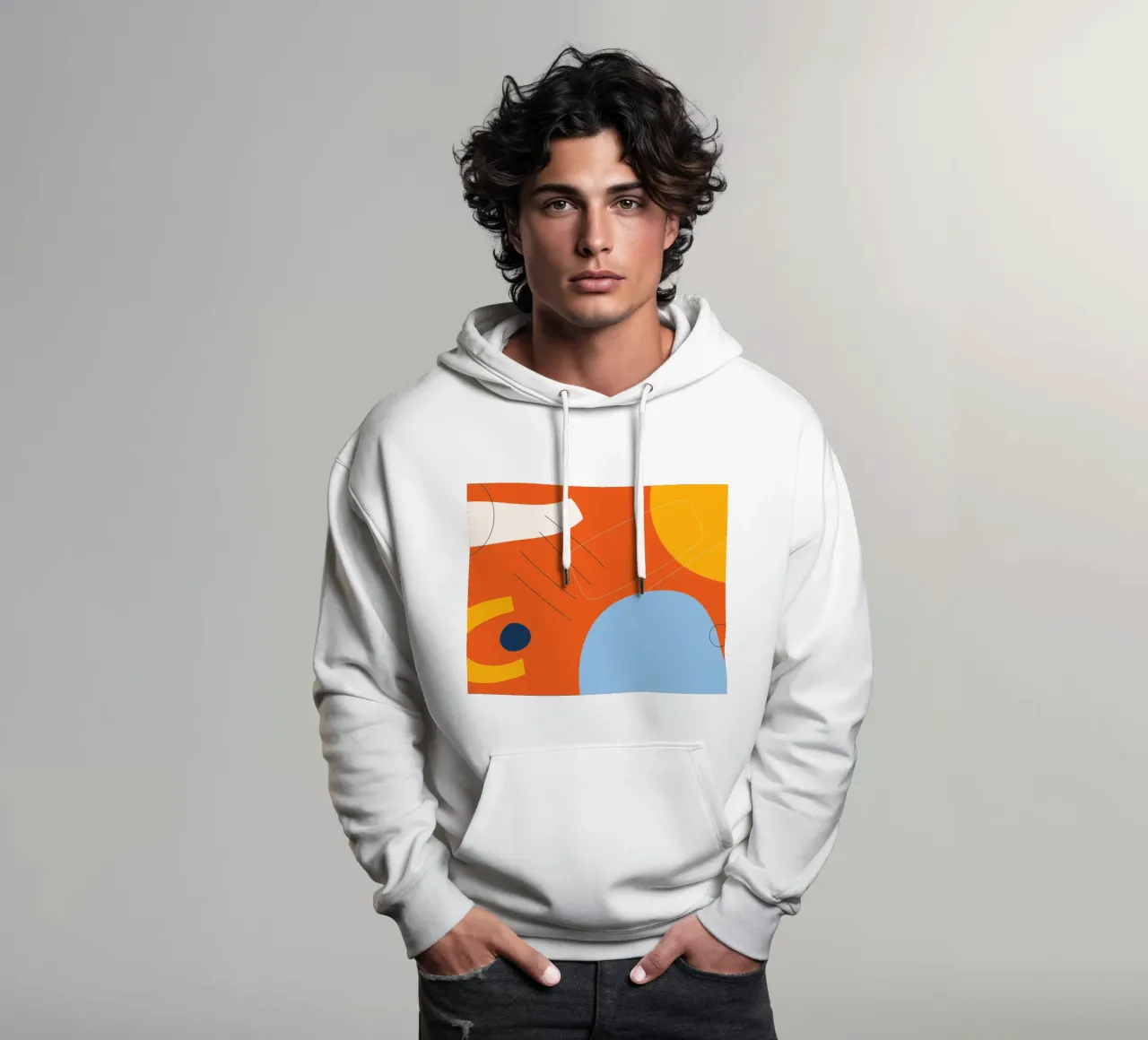 Esplosione astratta di colori - Design moderno felpa con cappuccio da Whole©