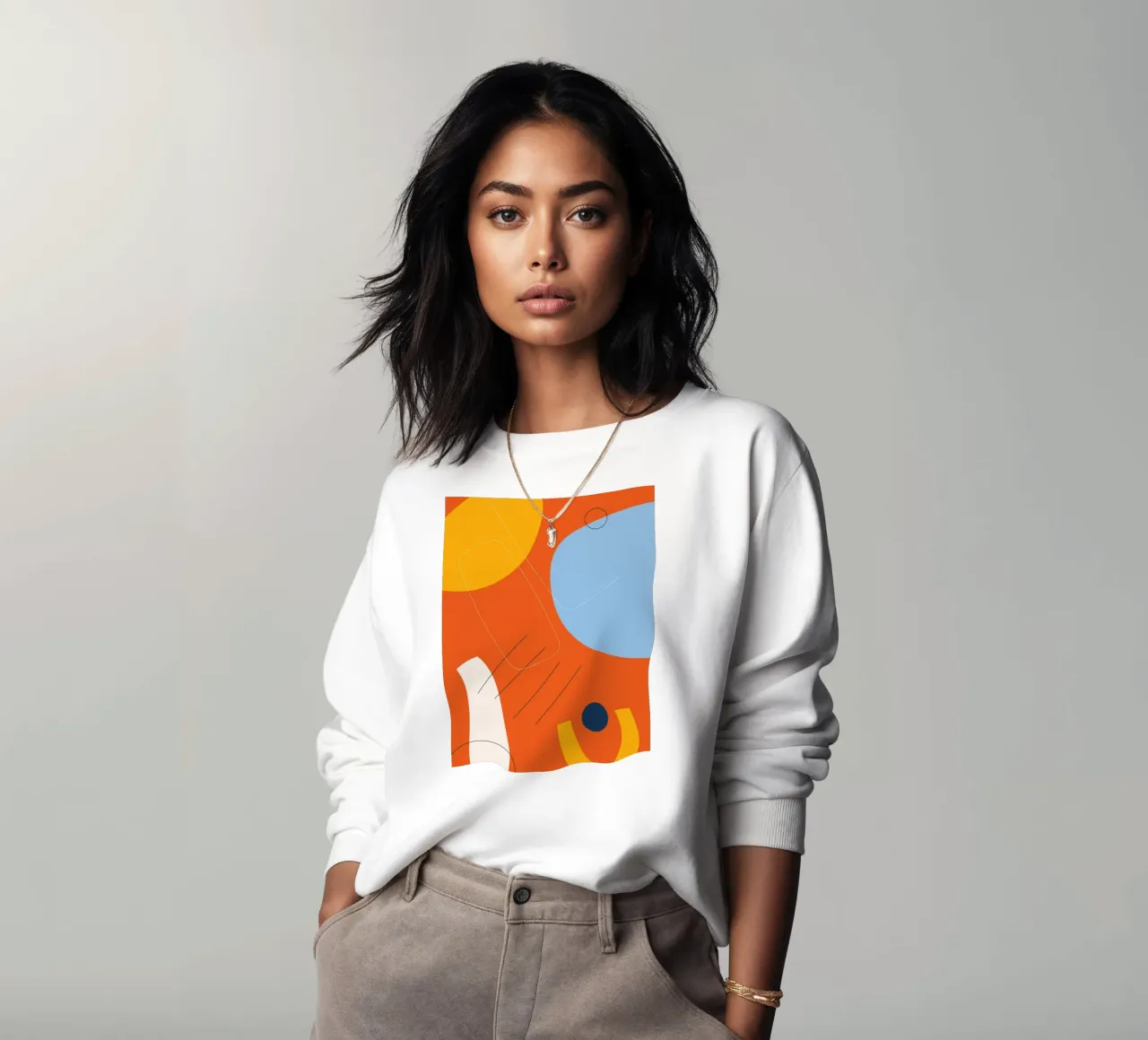 Explosion de couleurs abstraites - Design moderne sweat de Whole©