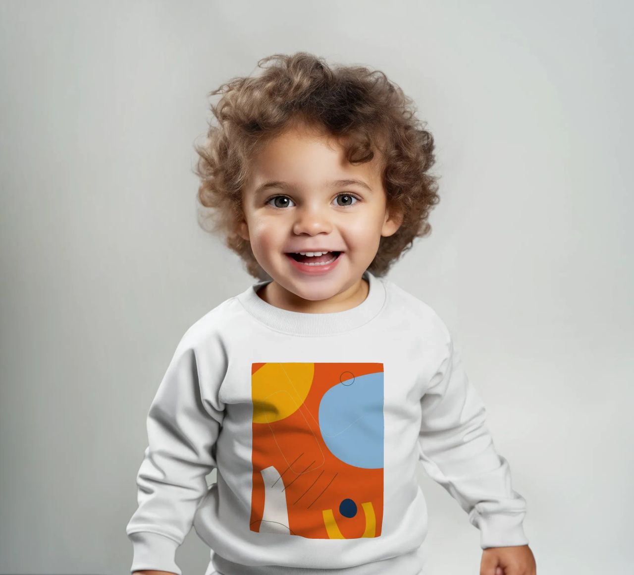 Esplosione astratta di colori - Design moderno felpa neonato da Whole©