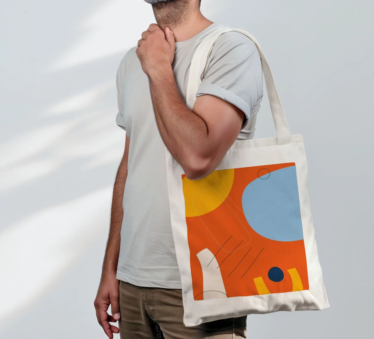 Esplosione astratta di colori - Design moderno borsa in juta da Whole©