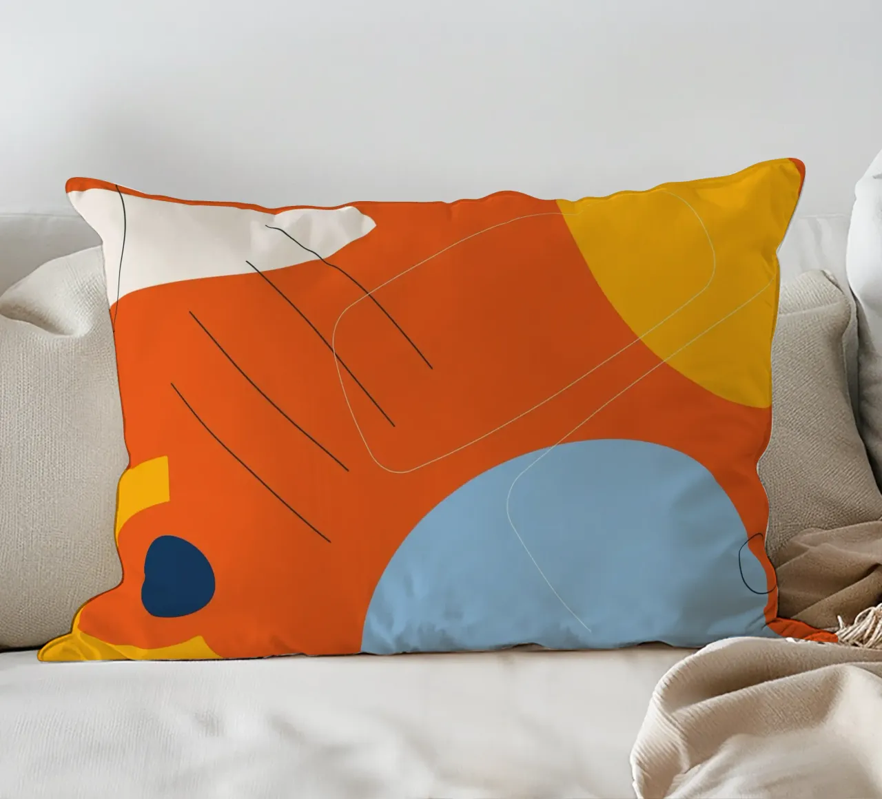 Esplosione astratta di colori - Design moderno cuscino da Whole©