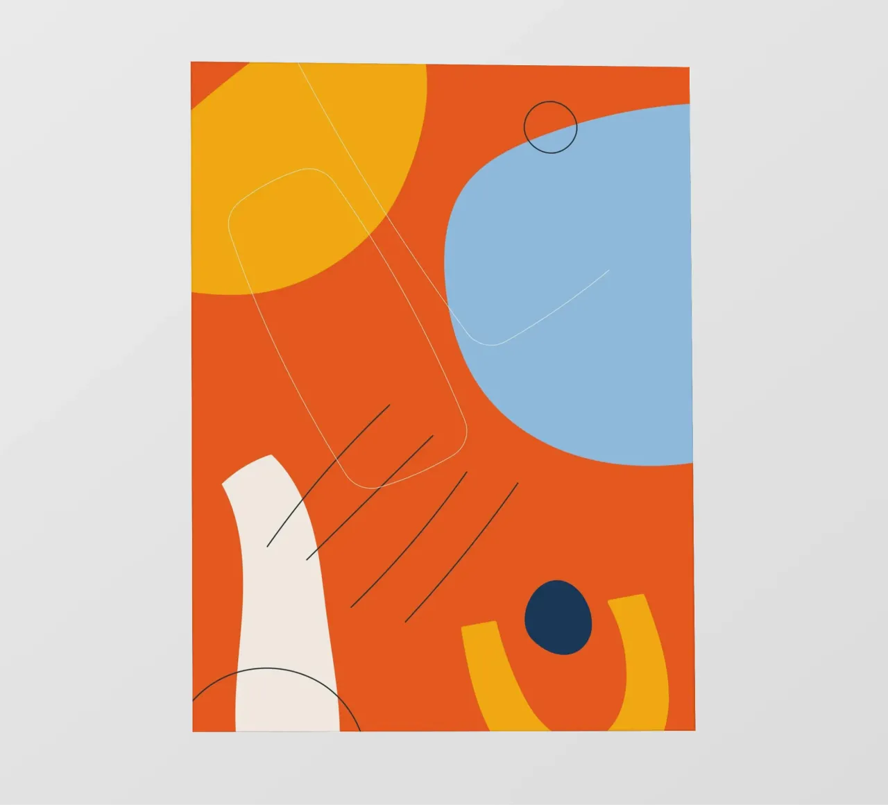 Esplosione astratta di colori - Design moderno pellicola backlit da Whole©