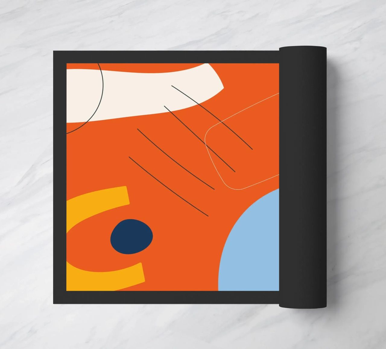 Esplosione astratta di colori - Design moderno zerbino da Whole©