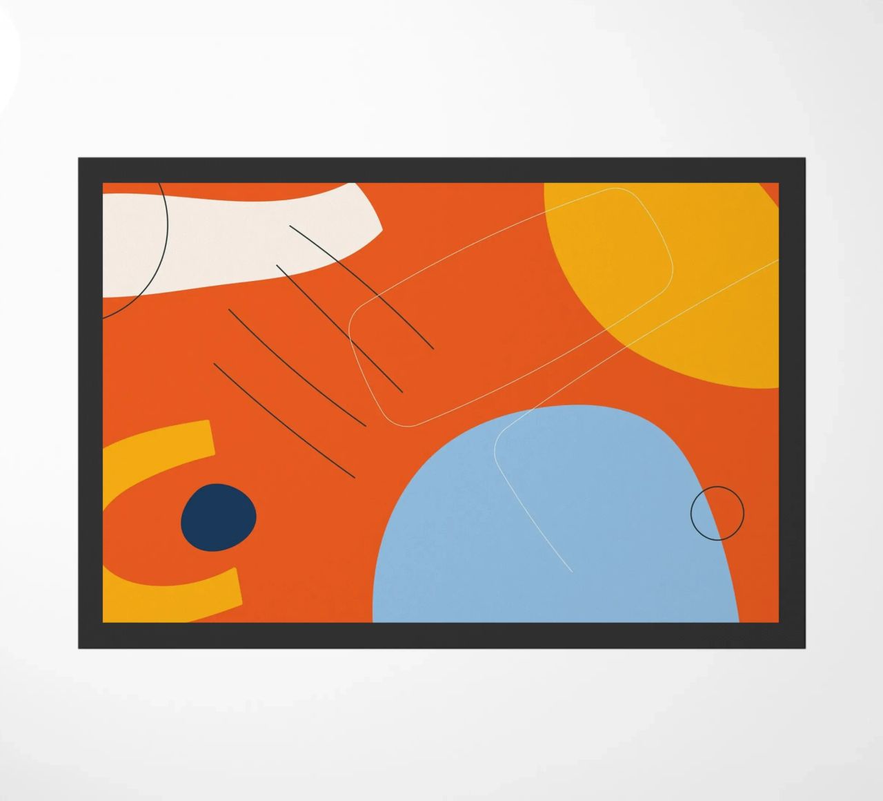 Esplosione astratta di colori - Design moderno zerbino da Whole©