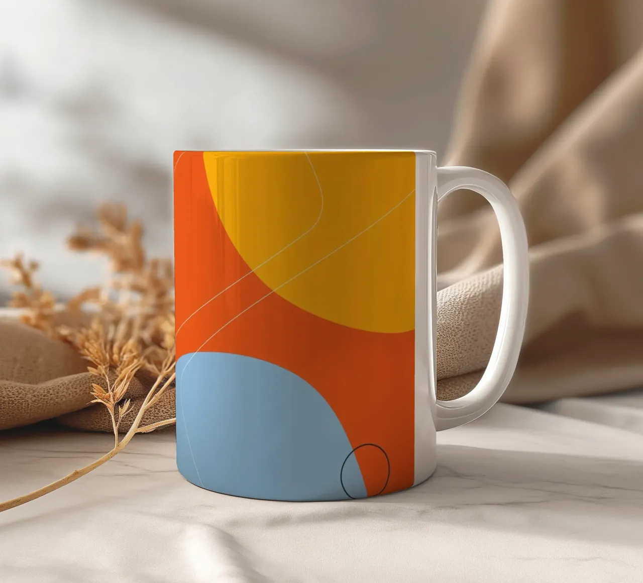 Esplosione astratta di colori - Design moderno tazza in ceramica da Whole©
