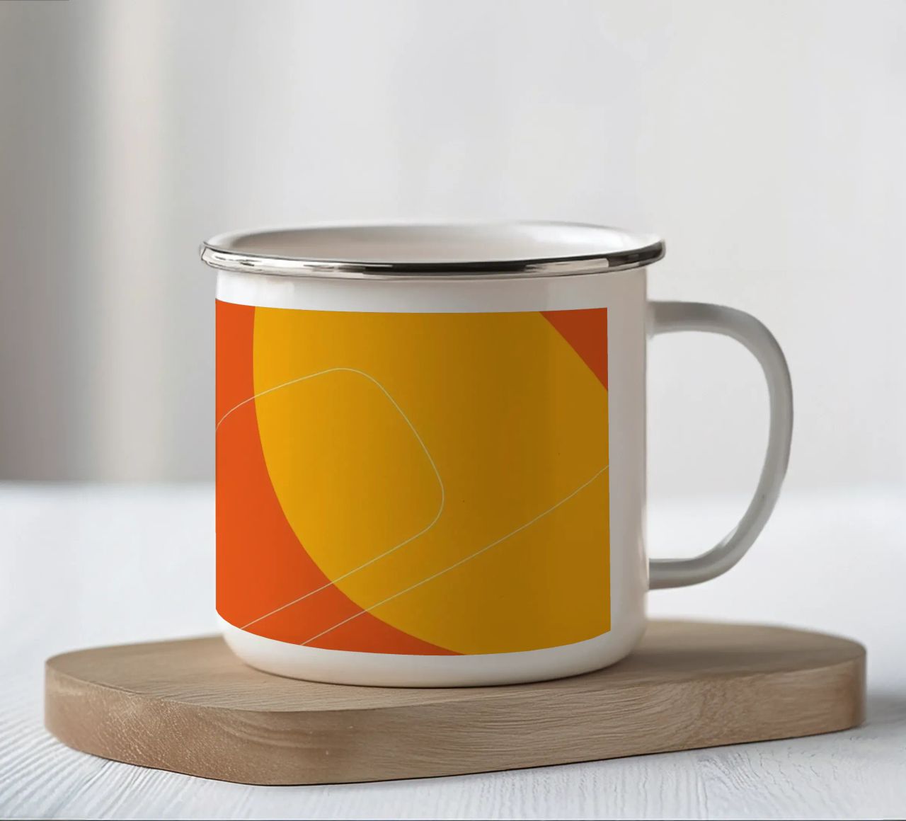 Esplosione astratta di colori - Design moderno tazza in smalto da Whole©