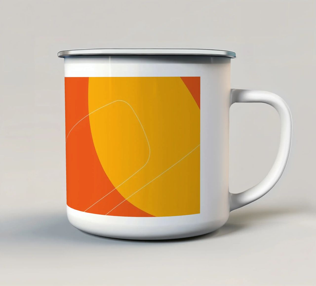 Esplosione astratta di colori - Design moderno tazza in smalto da Whole©