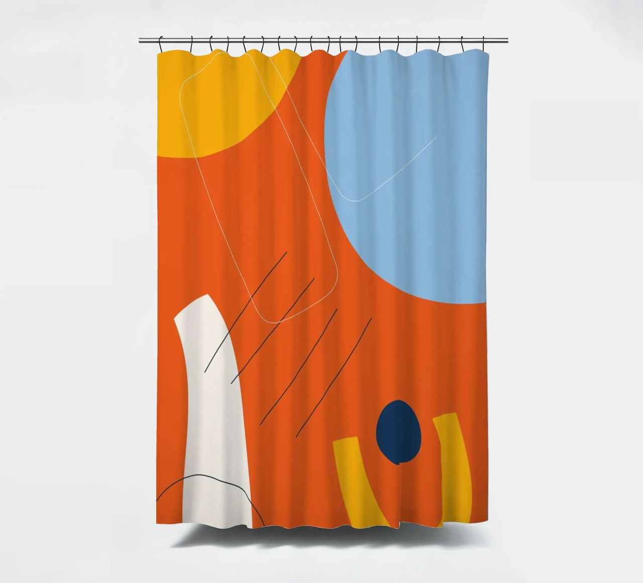 Esplosione astratta di colori - Design moderno tenda da doccia da Whole©