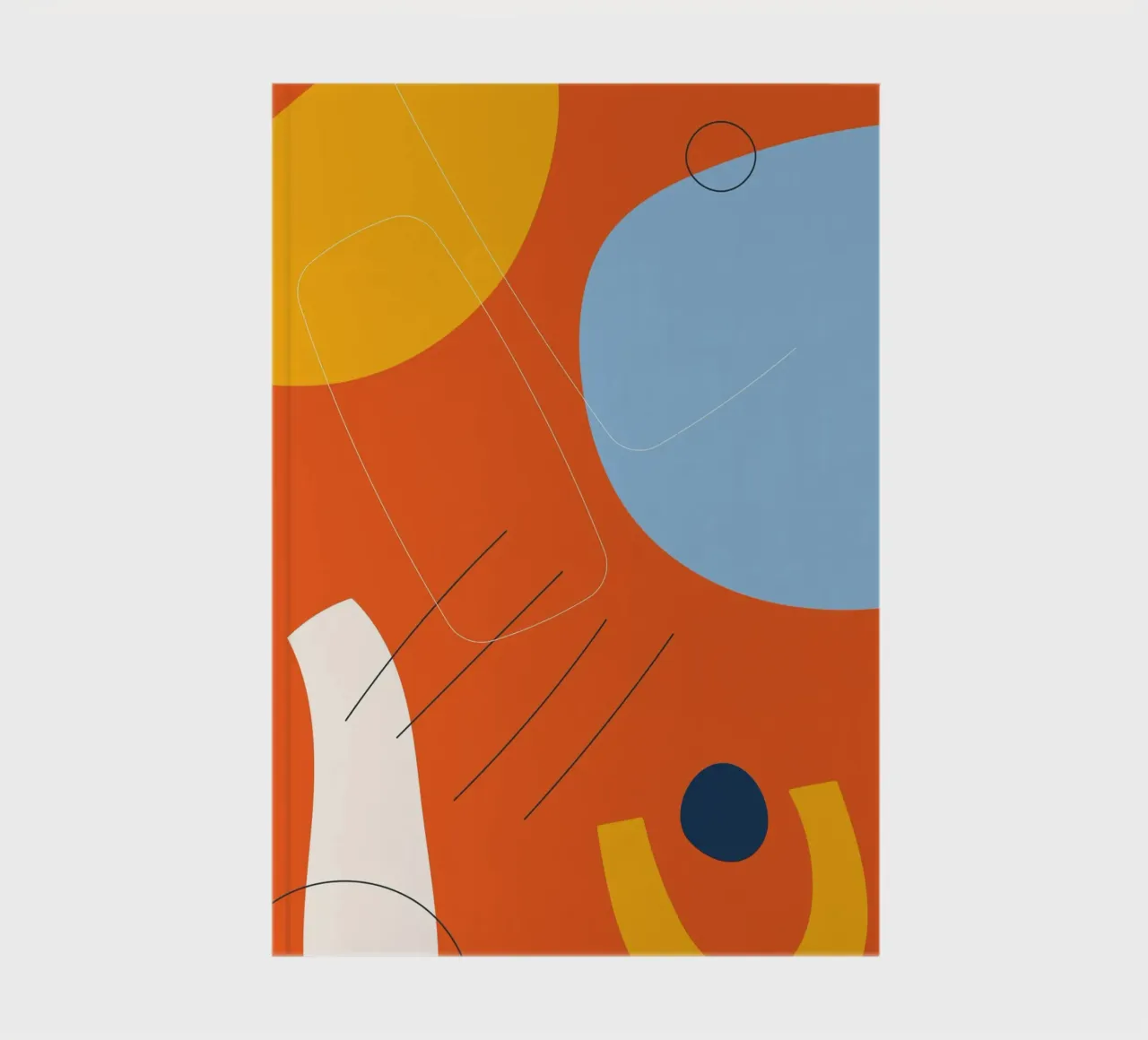 Explosion de couleurs abstraites - Design moderne carnet de notes de Whole©