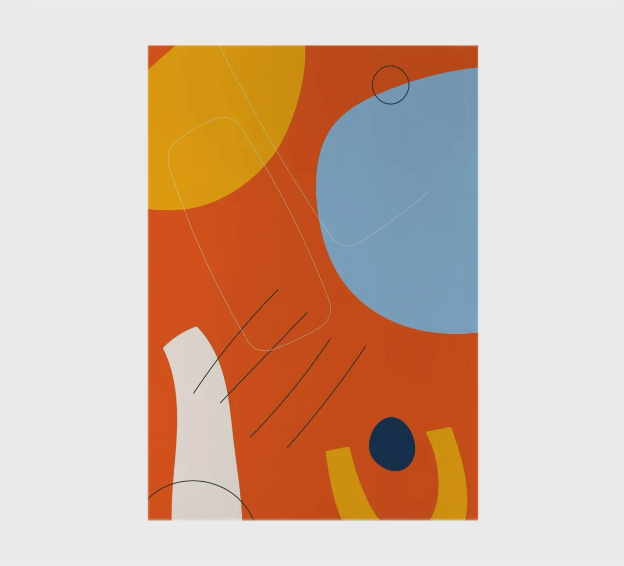 Explosion de couleurs abstraites - Design moderne carnet de notes de Whole©