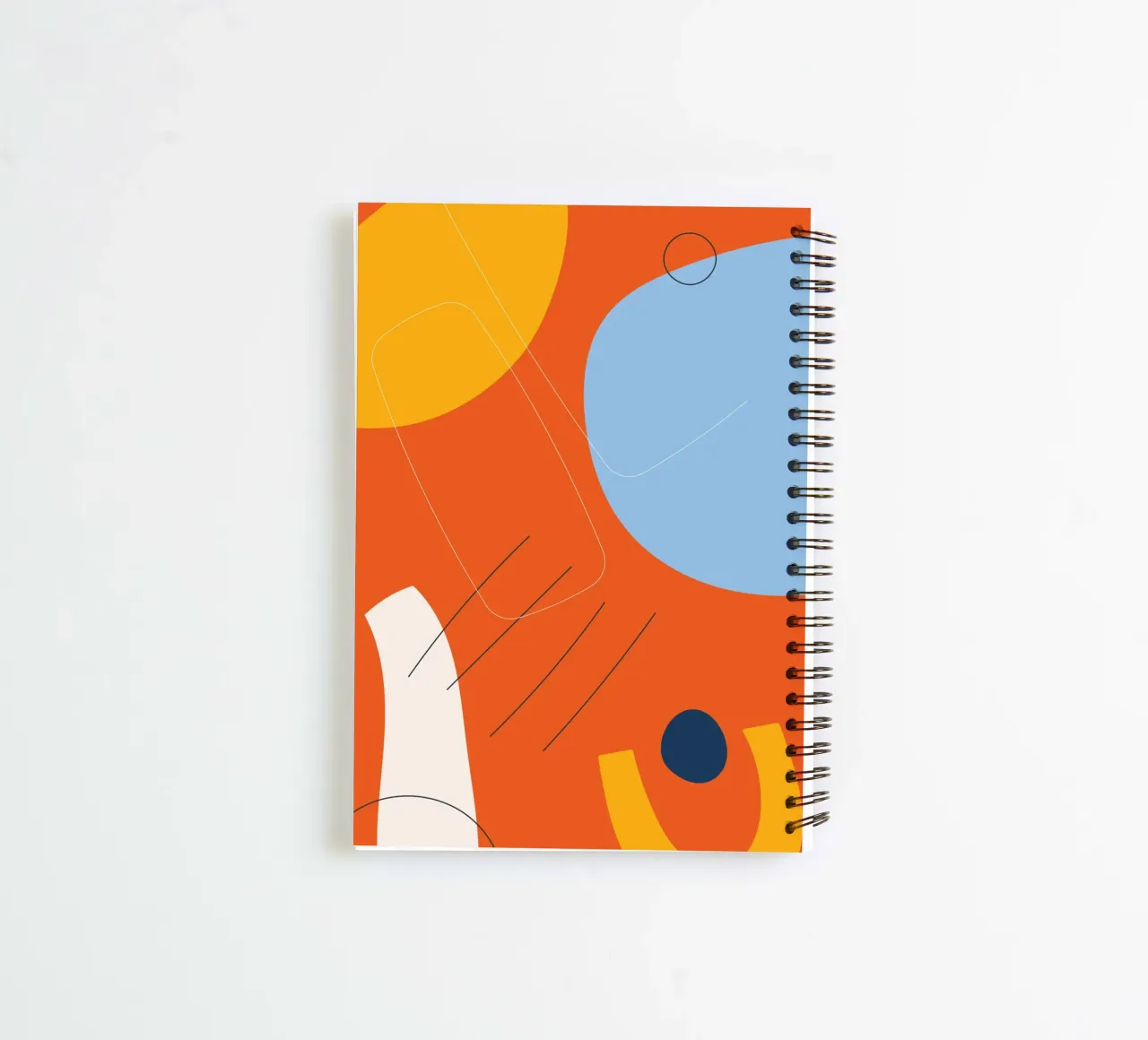 Abstract colour explosion - Modern design spiral notebook by Whole©