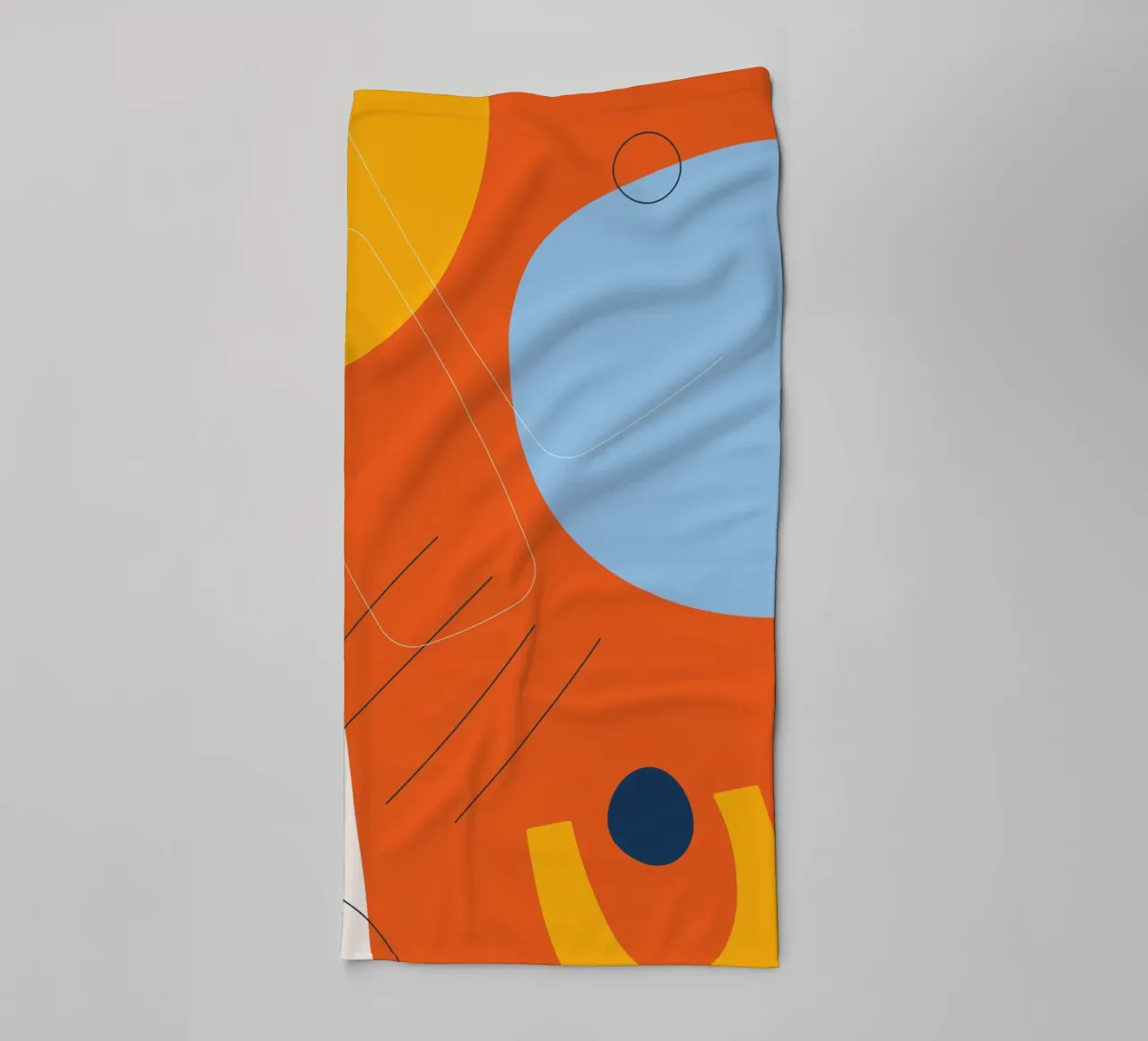 Abstrakte Farbexplosion – Modernes Design Handtuch von Whole©