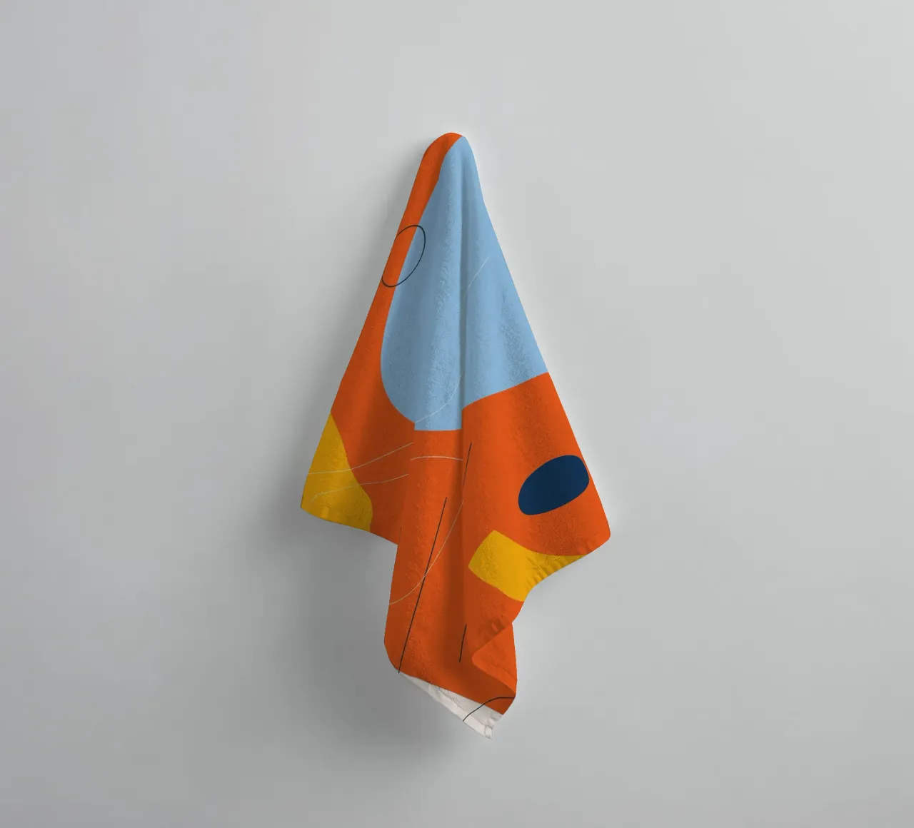 Abstract colour explosion - Modern design towel by Whole©