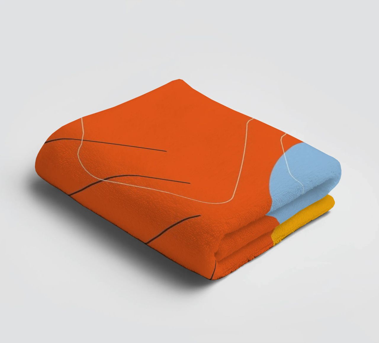 Abstract colour explosion - Modern design towel by Whole©