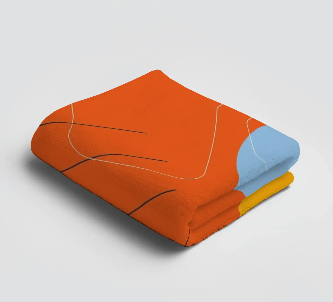 Explosion de couleurs abstraites - Design moderne serviette de bain de Whole©