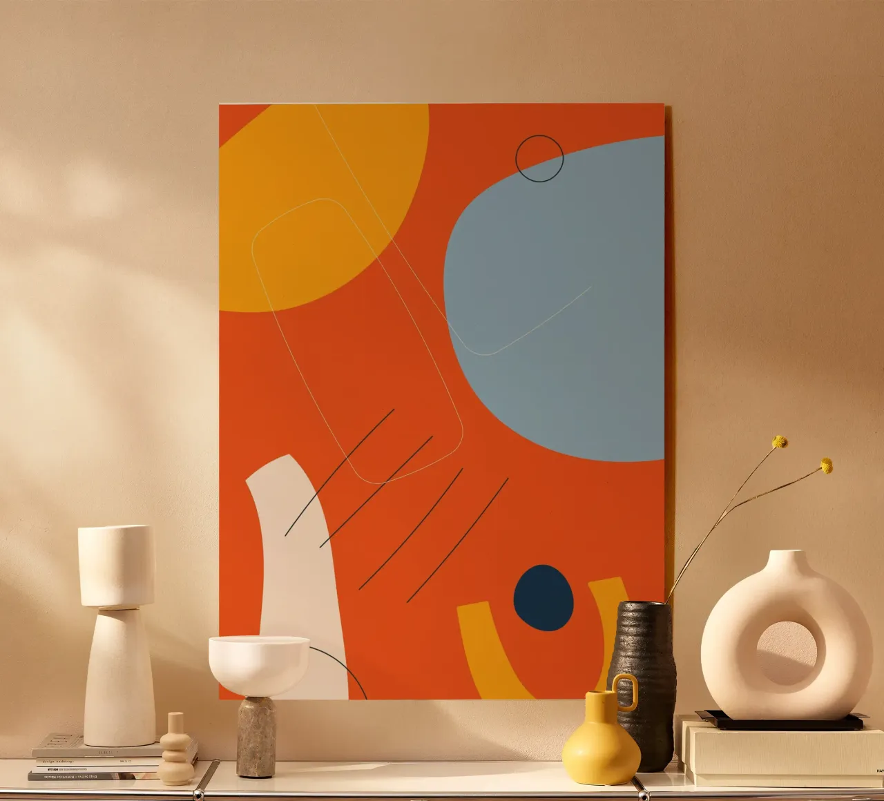 Abstrakte Farbexplosion – Modernes Design Acryl-Glas von Whole©