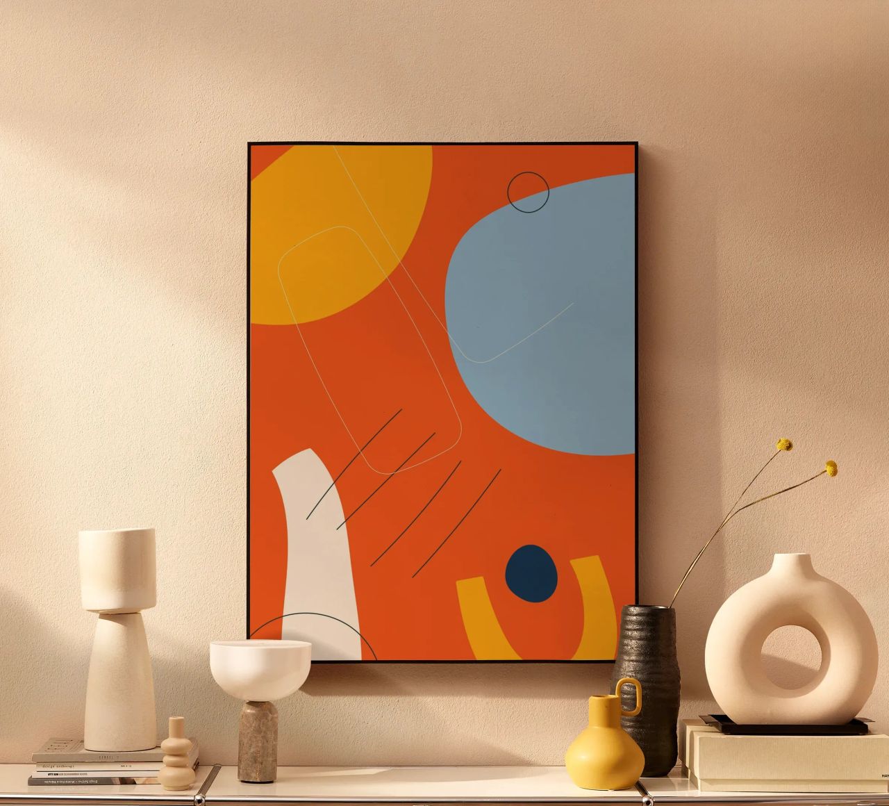 Esplosione astratta di colori - Design moderno pannello forex da Whole©
