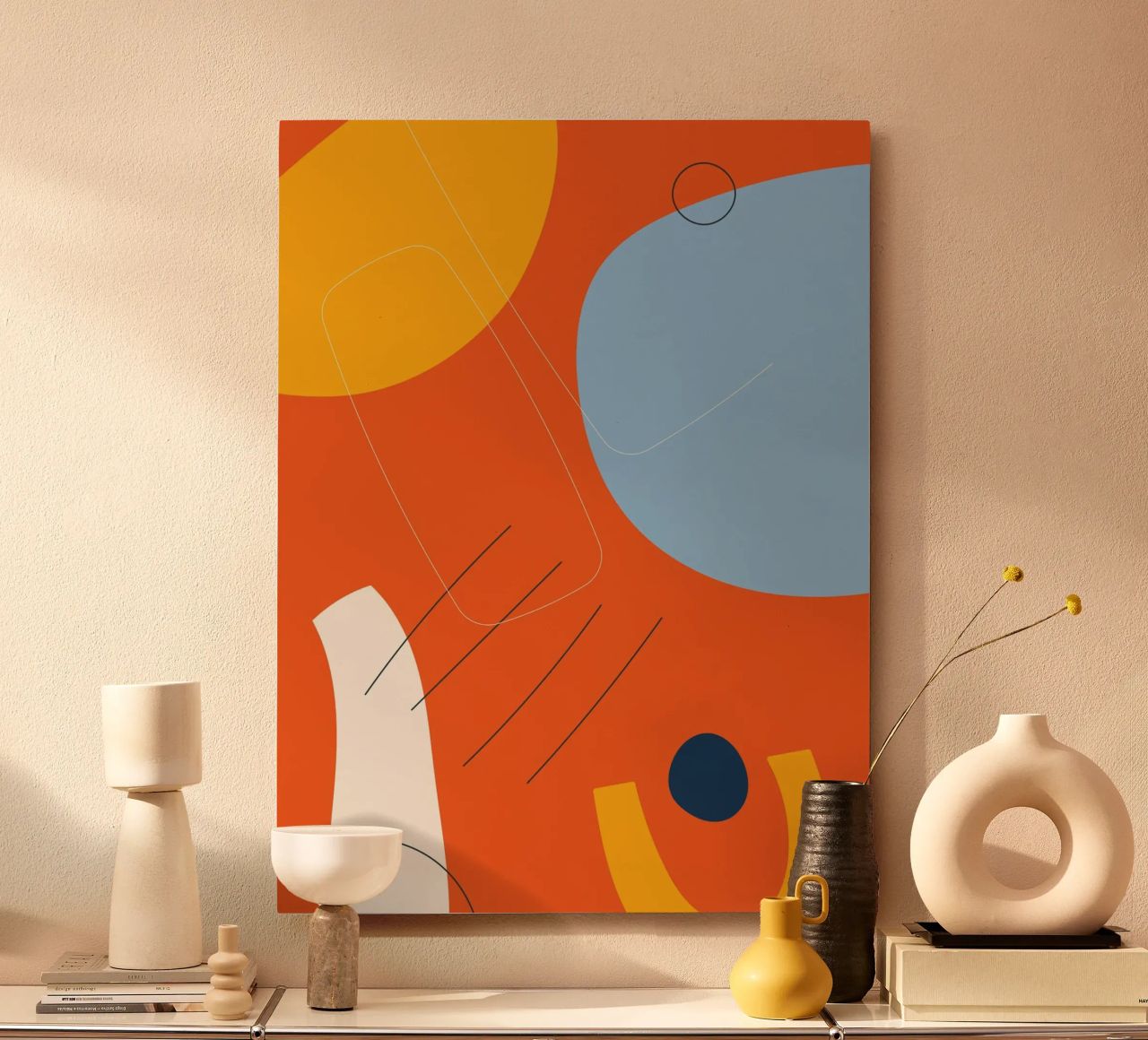 Esplosione astratta di colori - Design moderno pannello forex da Whole©