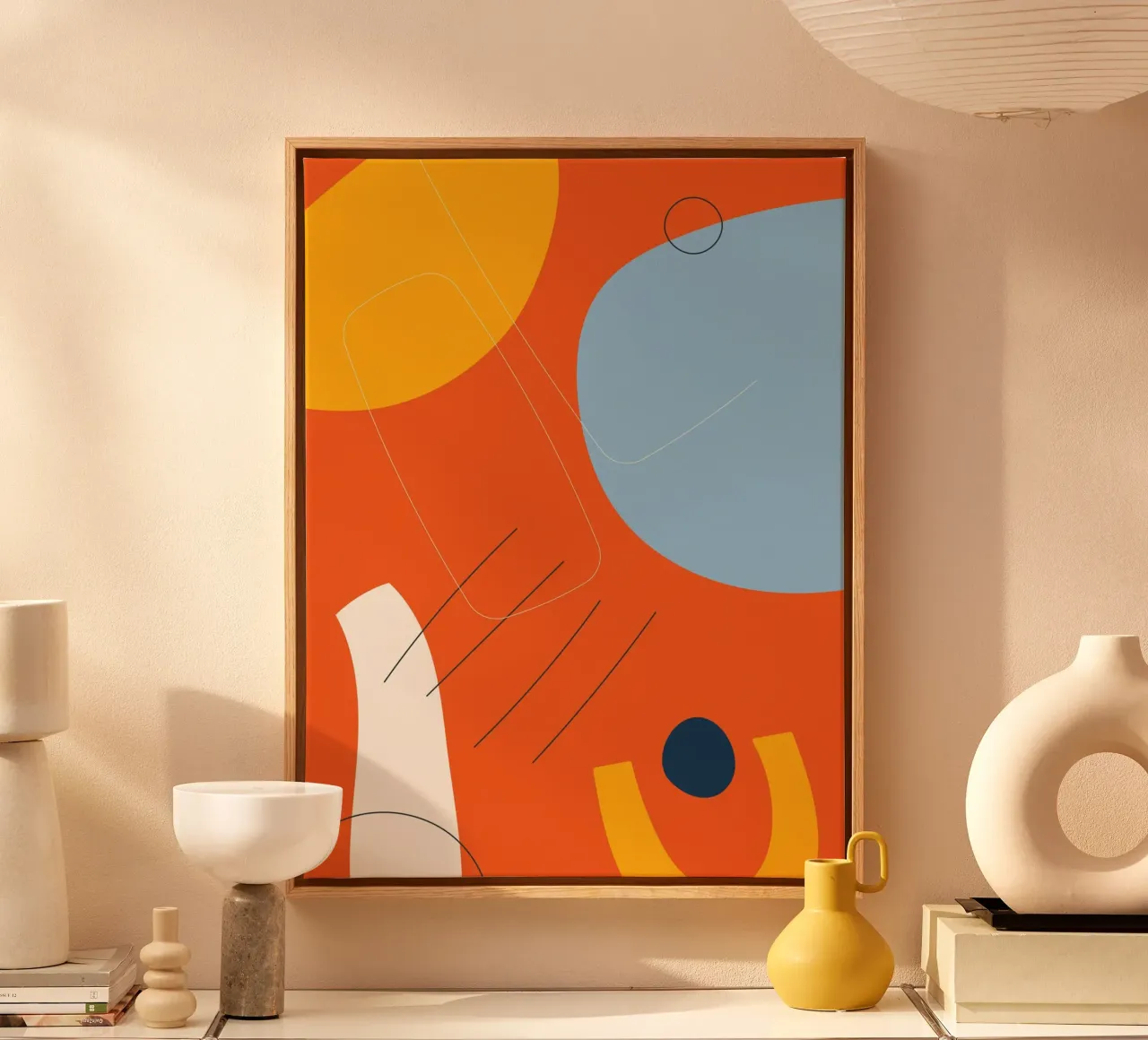 Explosion de couleurs abstraites - Design moderne toile avec Caisse américaine de Whole©