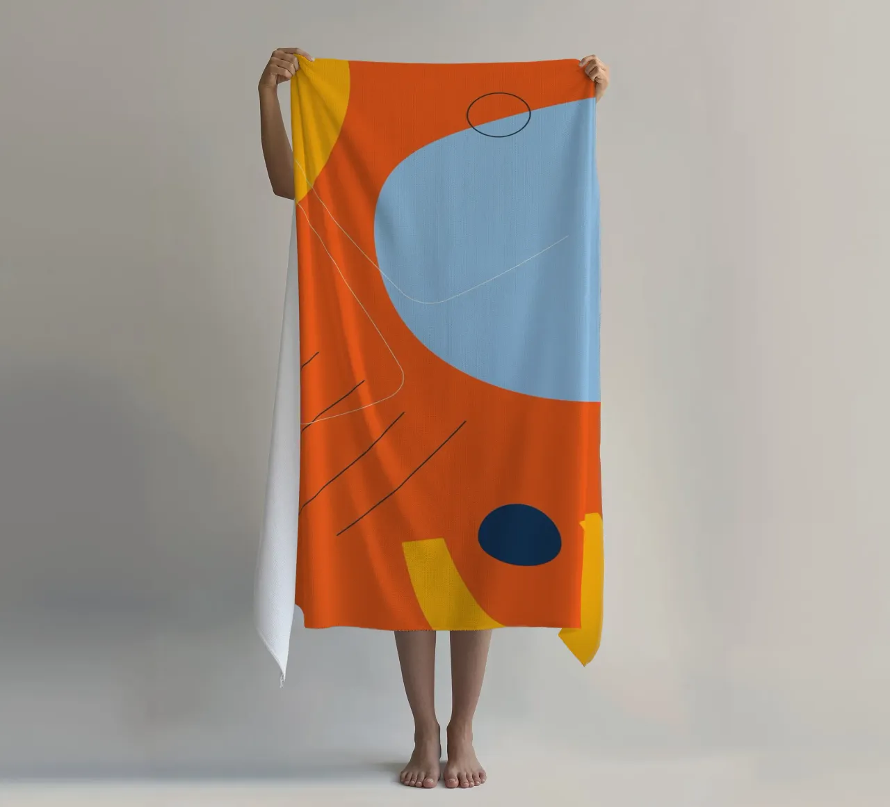 Esplosione astratta di colori - Design moderno telo mare da Whole©