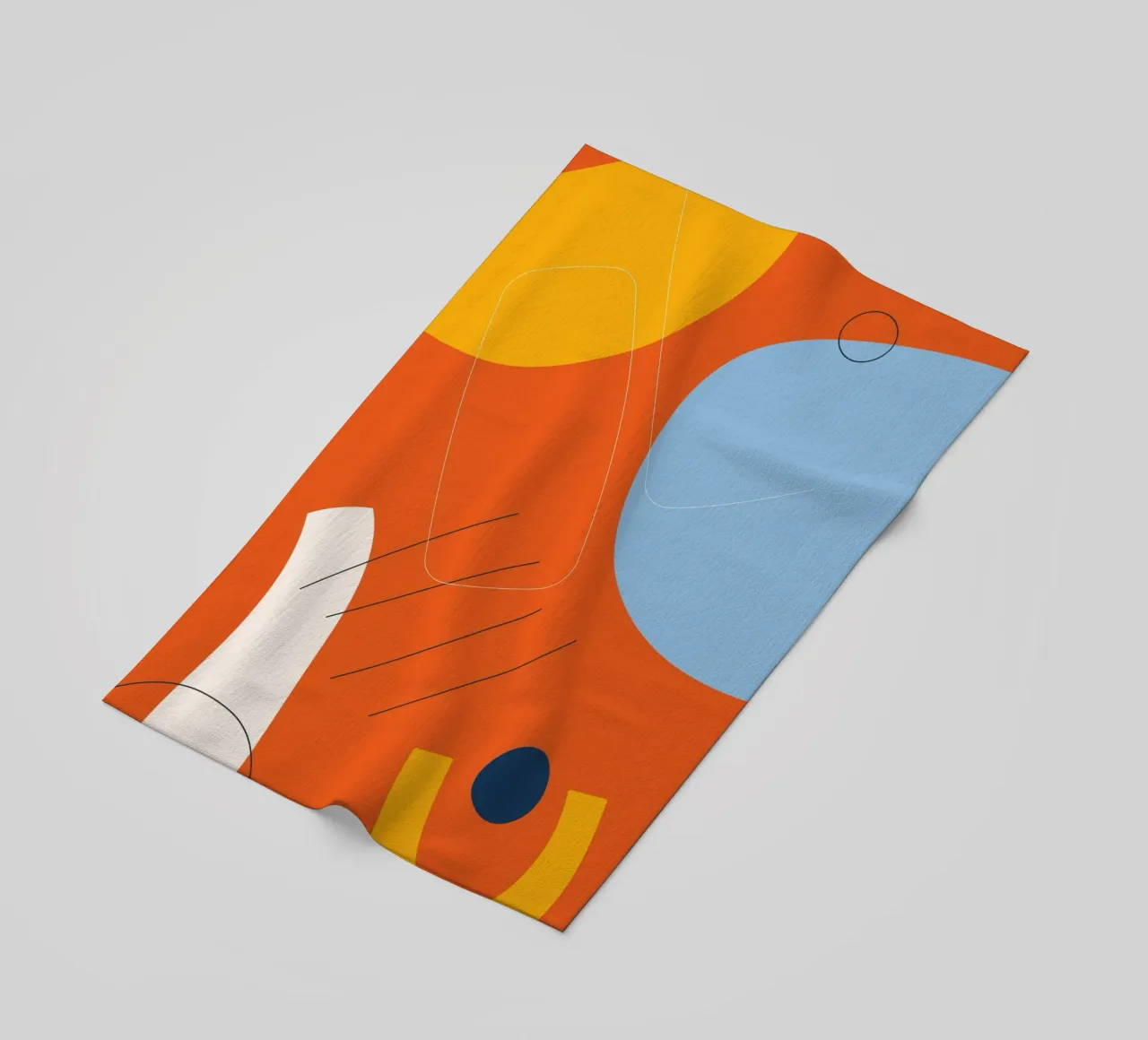 Esplosione astratta di colori - Design moderno telo mare da Whole©