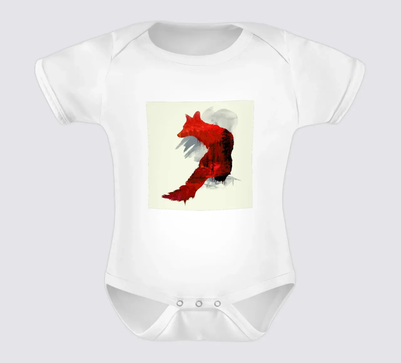 Bad memories short-sleeve baby romper by Róbert Farkas