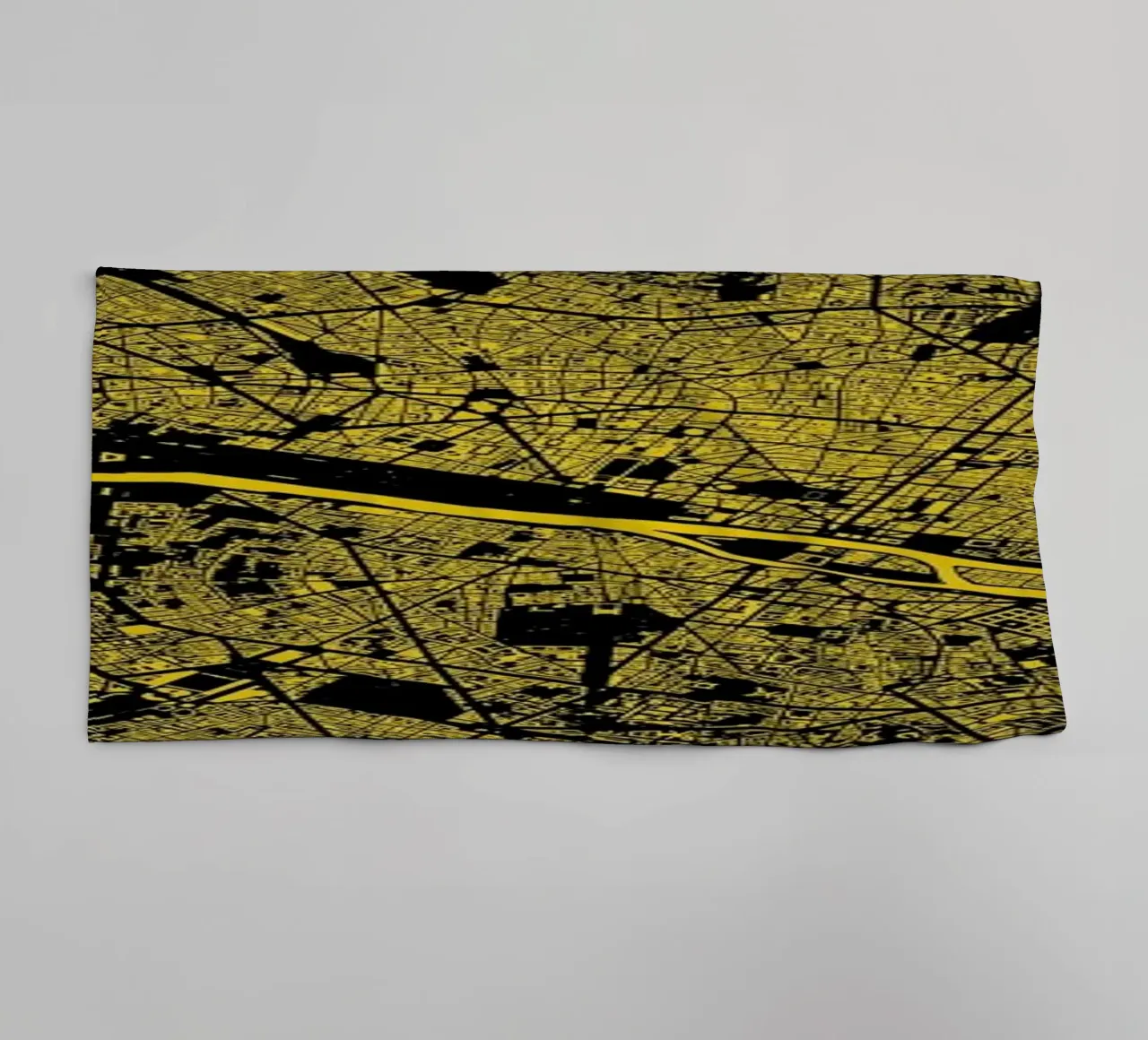 Paris Yellow asciugamano da bagno da Urban Maps