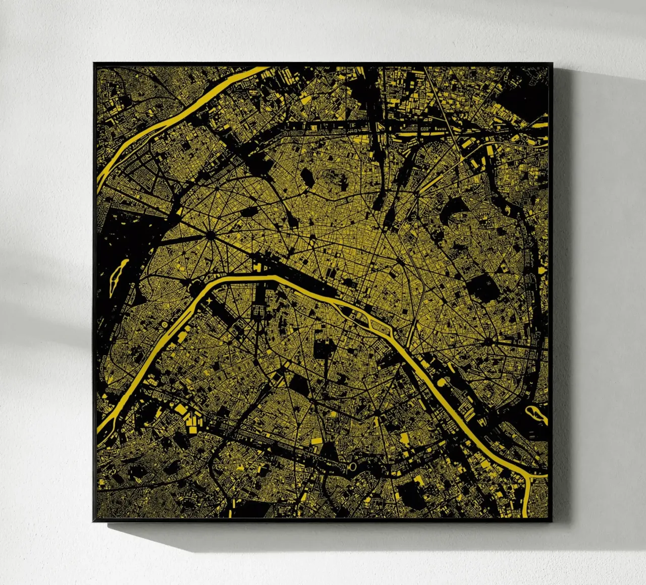 Paris Yellow plexiglass da Urban Maps