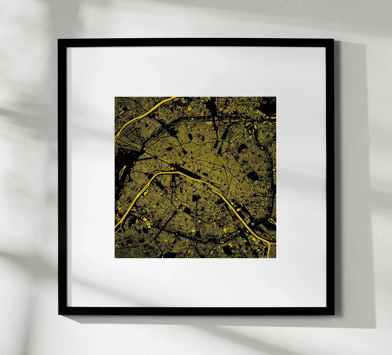 Paris Yellow carta hahnemühle da Urban Maps