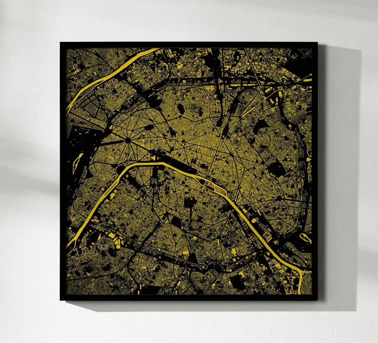 Paris Yellow carta hahnemühle da Urban Maps