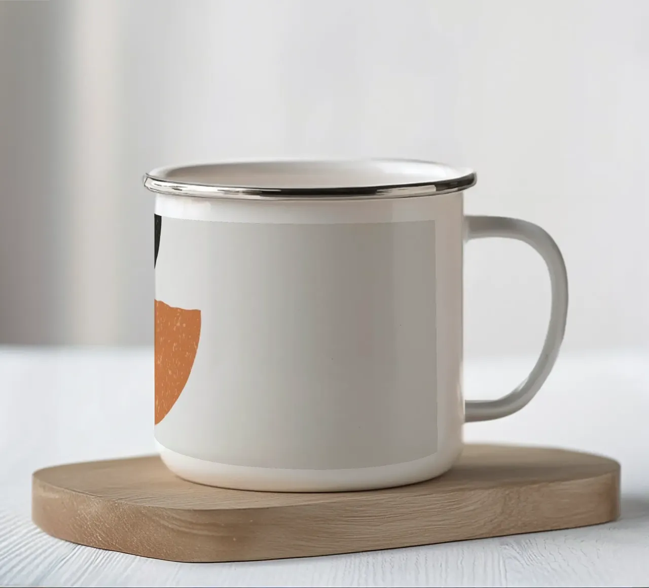 Armonia geometrica - design moderno tazza in smalto da Whole©