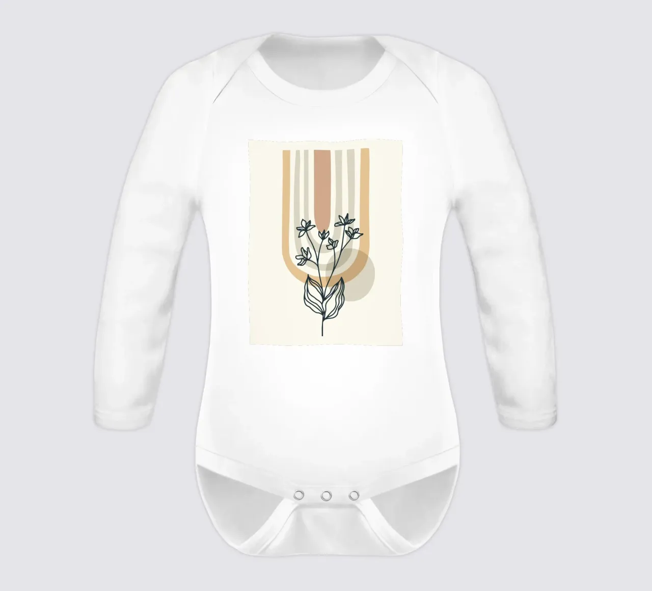Design floreale Boho body neonato maniche lunghe da Whole©