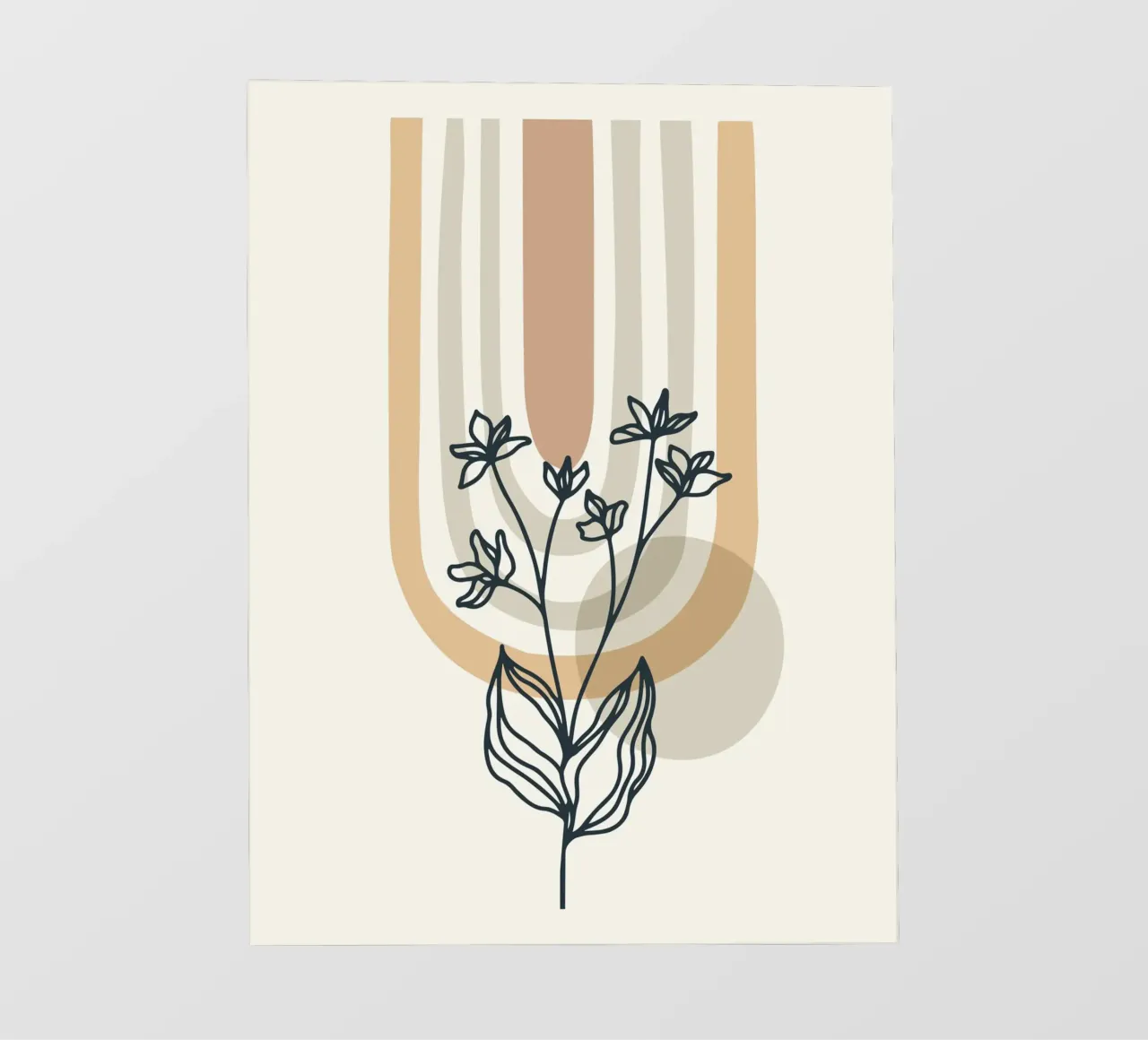 Design floreale Boho pellicola backlit da Whole©