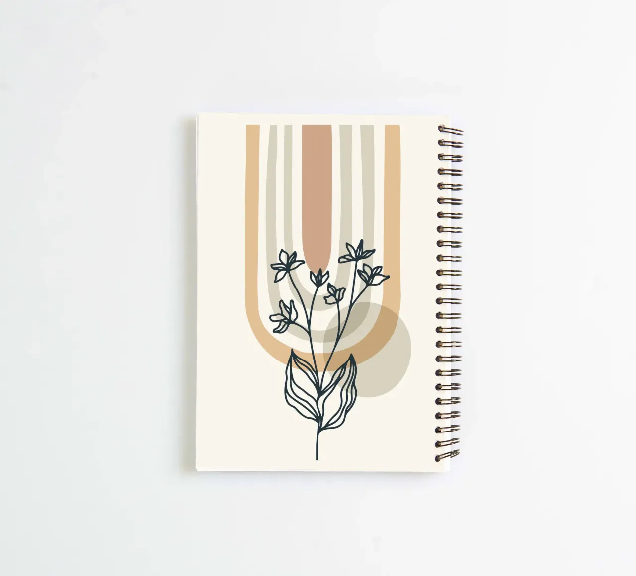 Boho Floral Design spiral notebook by Whole©