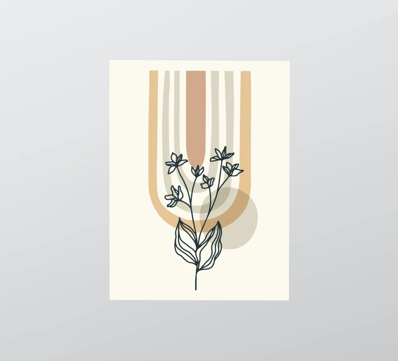 Design floreale Boho adesivo da Whole©