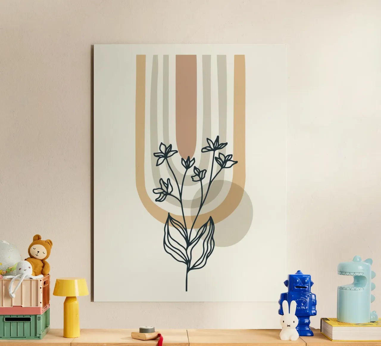 Design floreale Boho alluminio dibond da Whole©